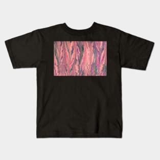 Pink Ripple Pattern Kids T-Shirt